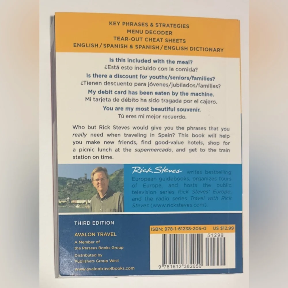 Rick Steves' Spanish Phrase Book & Dictionary by Rick Steves 2013